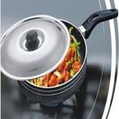 240 MM Fry Pan with SS Lid-B