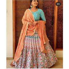 Aru Designer Silk Lehenga Choli Set