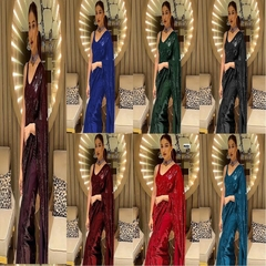 Beautiful Georgette Saree Sequence Work With Blouse