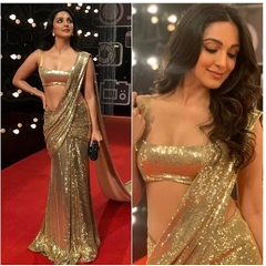 Bollywood Georgette Fancy Sequence Sarees