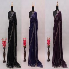 Bollywood Trend Heavy Swarovski Stone With Border Work
