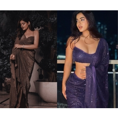 Bollywood Trend New Launched 3mm Sequins Saree