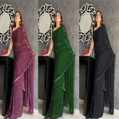 Bollywood Trend New Launching 4 Colour Sequence Saree