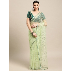 Bollywood Trends Beautiful Nel Launched Soft Nylon Net Sequence Line Saree