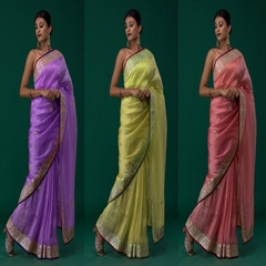 Fancy Embroidery Threads And Zari ( C-Pallu Along Work)