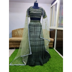 Fancy Multi Thread Work With Fancy Cutwork Border