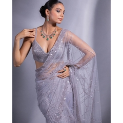 Fancy Sequence Work With Thread Work Lace Border