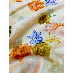 Heavy Embroidery Thread zari and Sequnce Border Work Saree