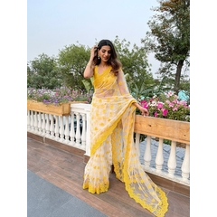 NYLON BUTTERFLY NET SAREE