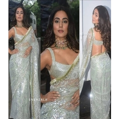 Heavy Nylon Butterfly Net  Statin Silk Sarees