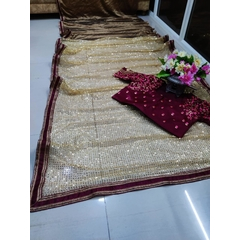 Heavy Nylon Butterfly Net Saree