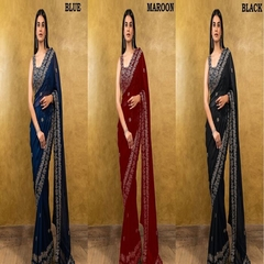 Heavy Rangoli Silk Sarees