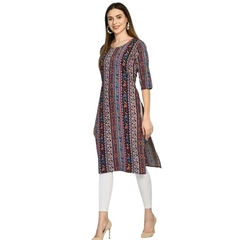 RaFaKHa Floral Trendy Kurti for Daily and Casual Wear