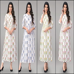 Rayon long kurti foe women