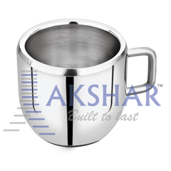 Stainless Steel Tea Mug With Double Wall-(A)
