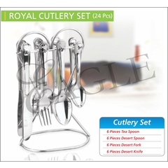 Super Cutlery Set With Stand- 16 PCS
