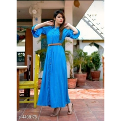 premium Mastard Gown XL-42 BLUE